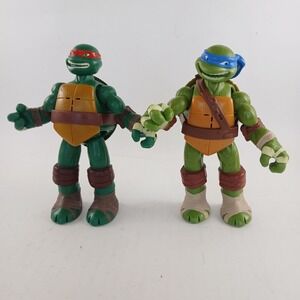 TMNT Teenage Mutant Ninja Turtle Leonardo Raphael Action Figure 5.5" Viacom 2012